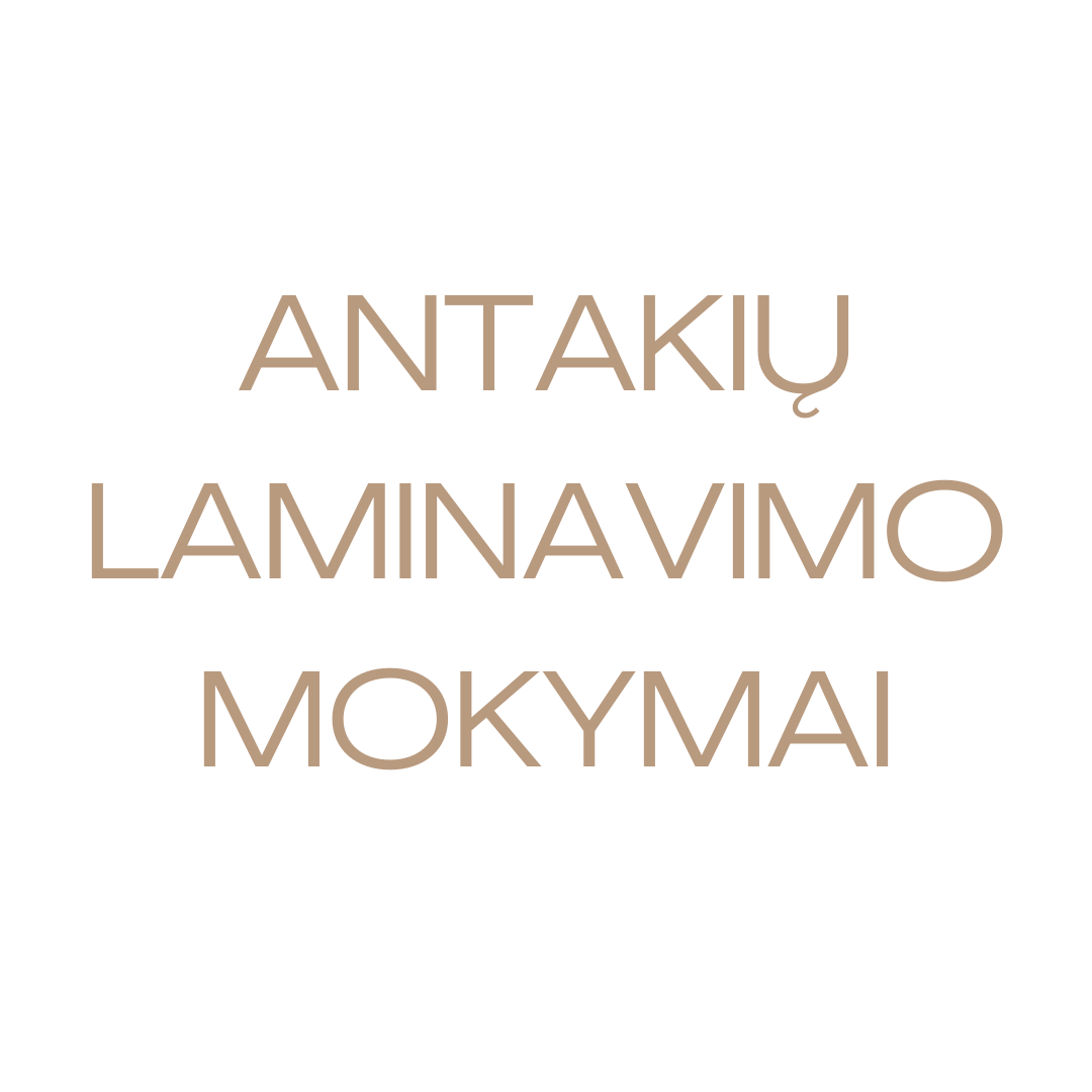 Antakių laminavimo kursai