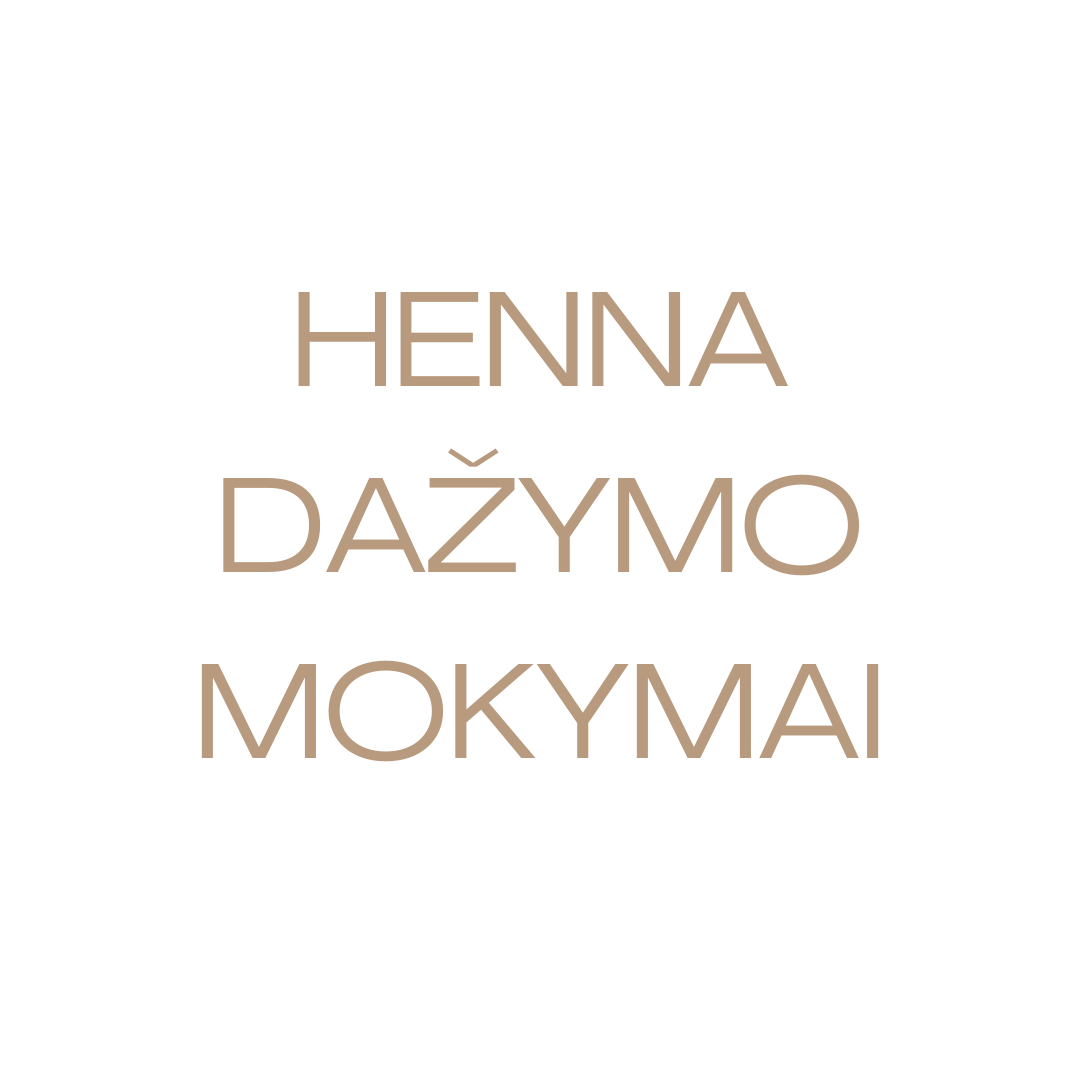 Henna dažymo mokymai