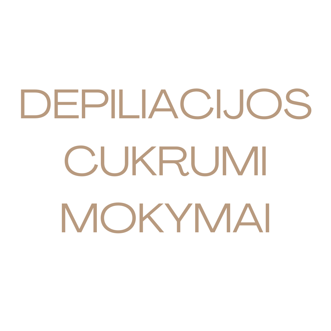 Depiliacijos cukrumi mokymai